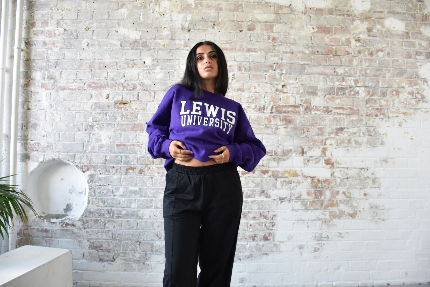 Vintage American Varsity Sweatshirt in Purple