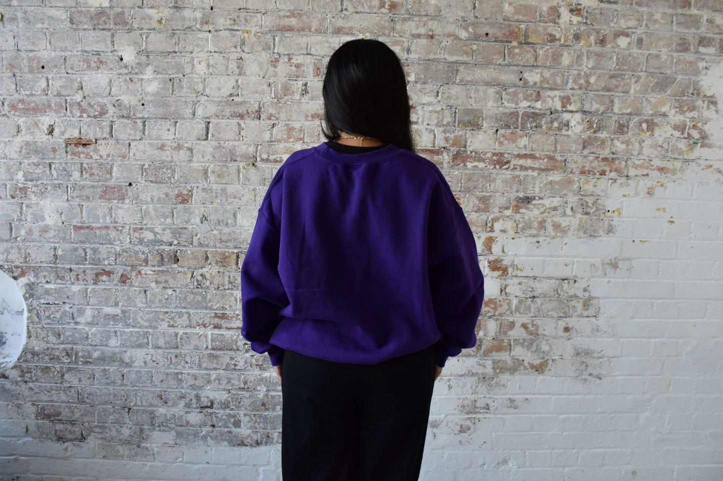 Vintage American Varsity Sweatshirt in Purple