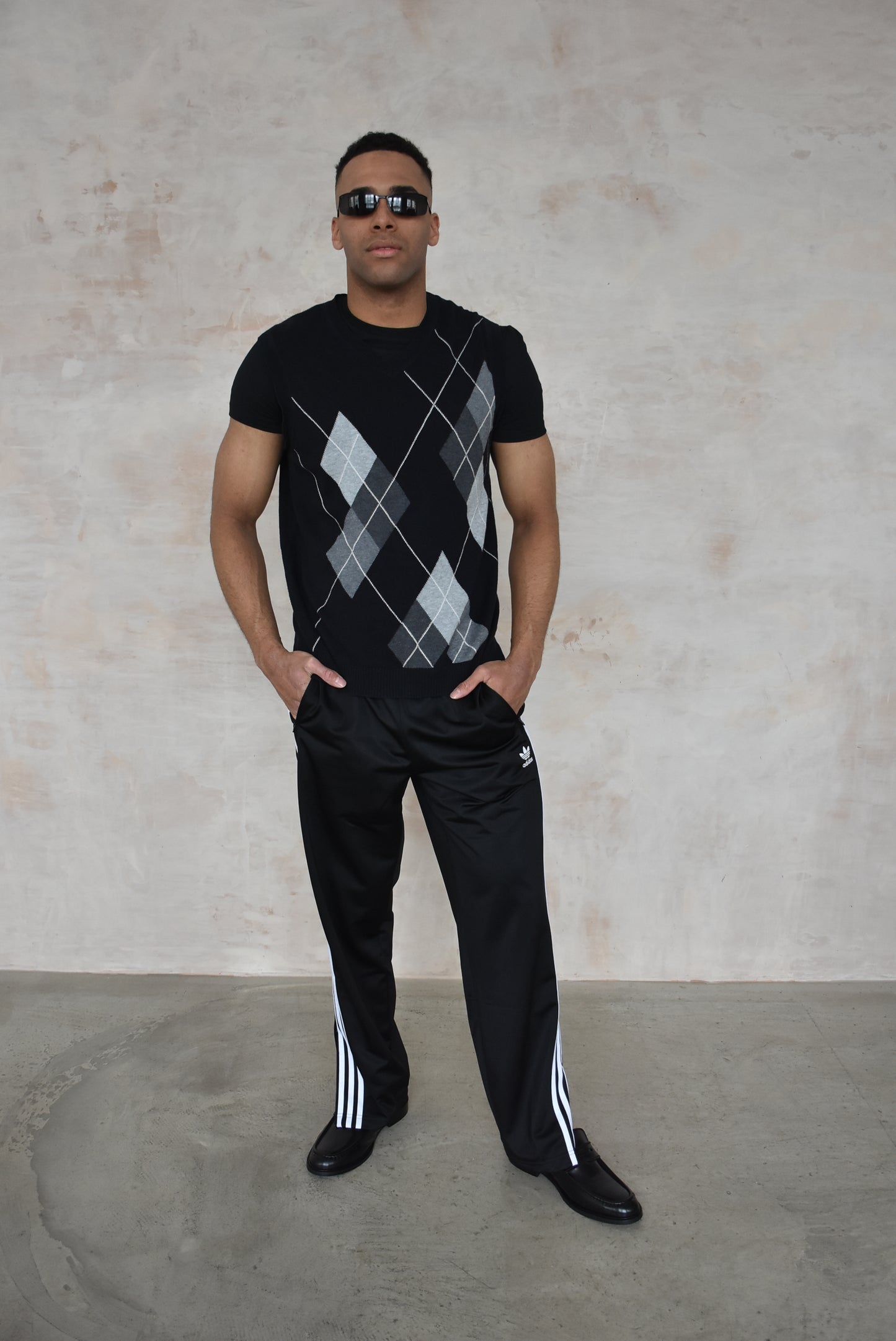 Vintage Golf Vest in Black
