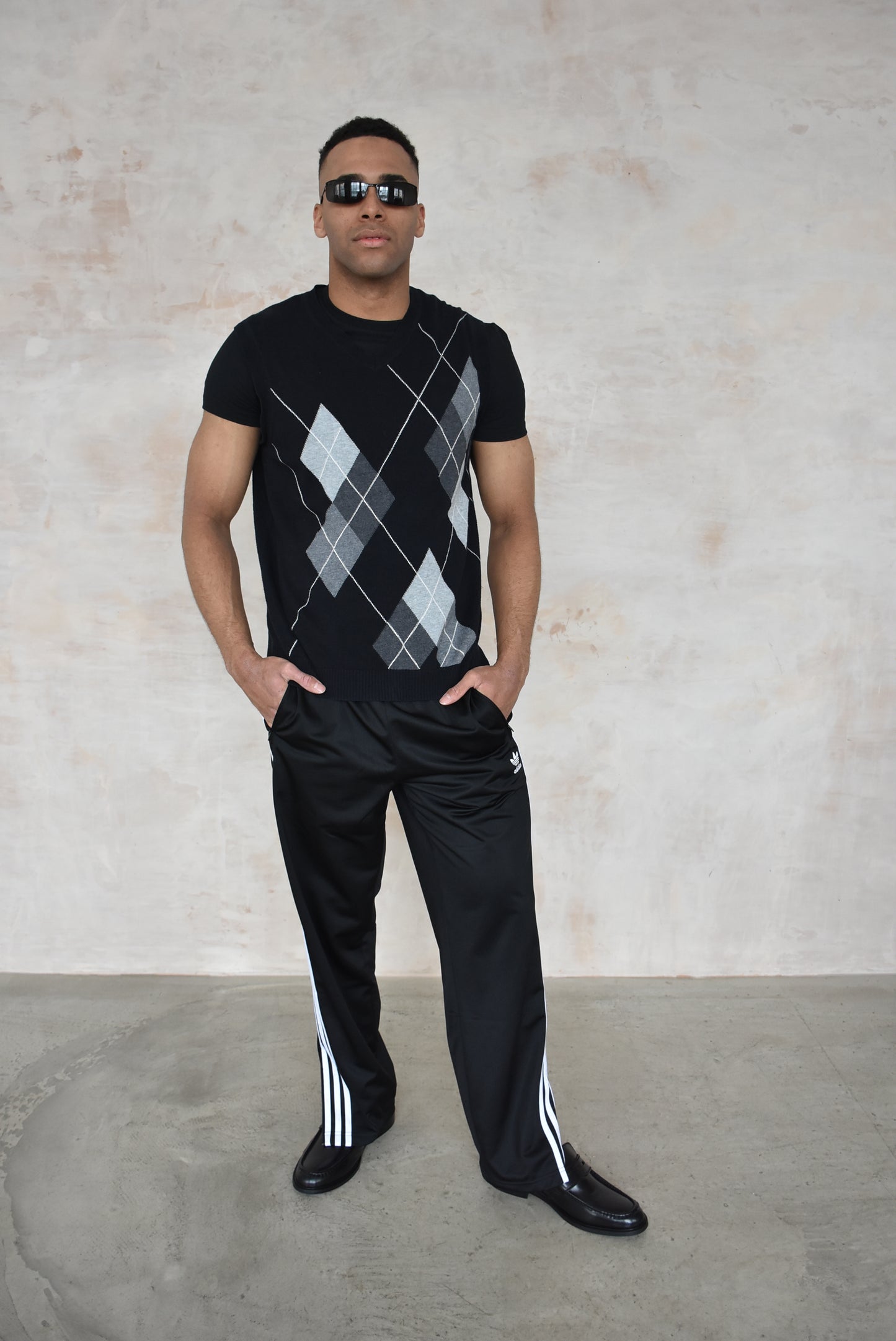 Vintage Golf Vest in Black