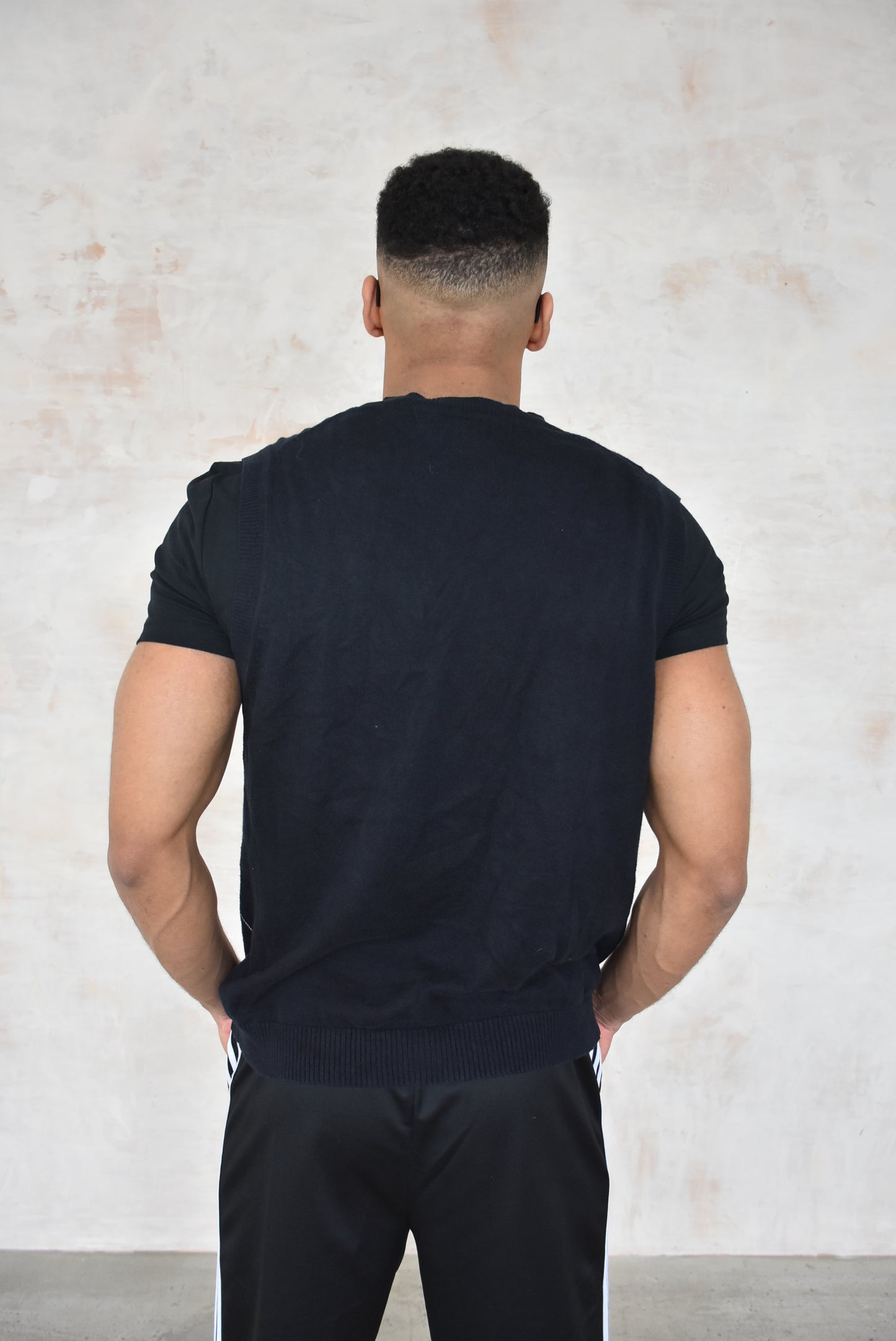 Vintage Golf Vest in Black