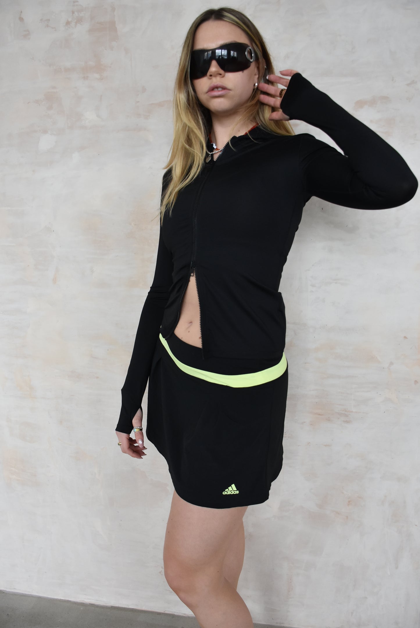 Y2K Vintage Adidas Skirt in Black