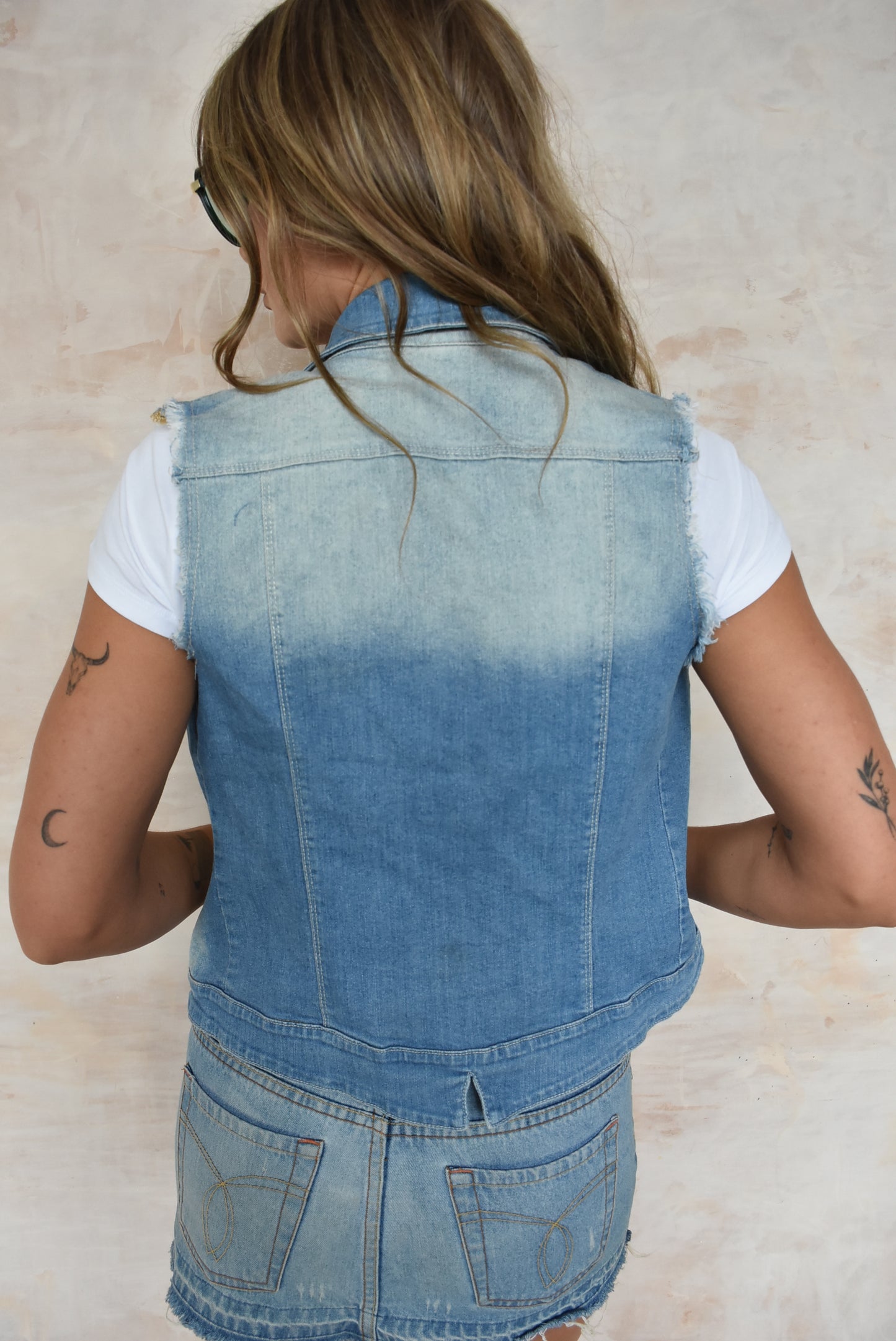 Vintage Y2K Denim Waistcoat