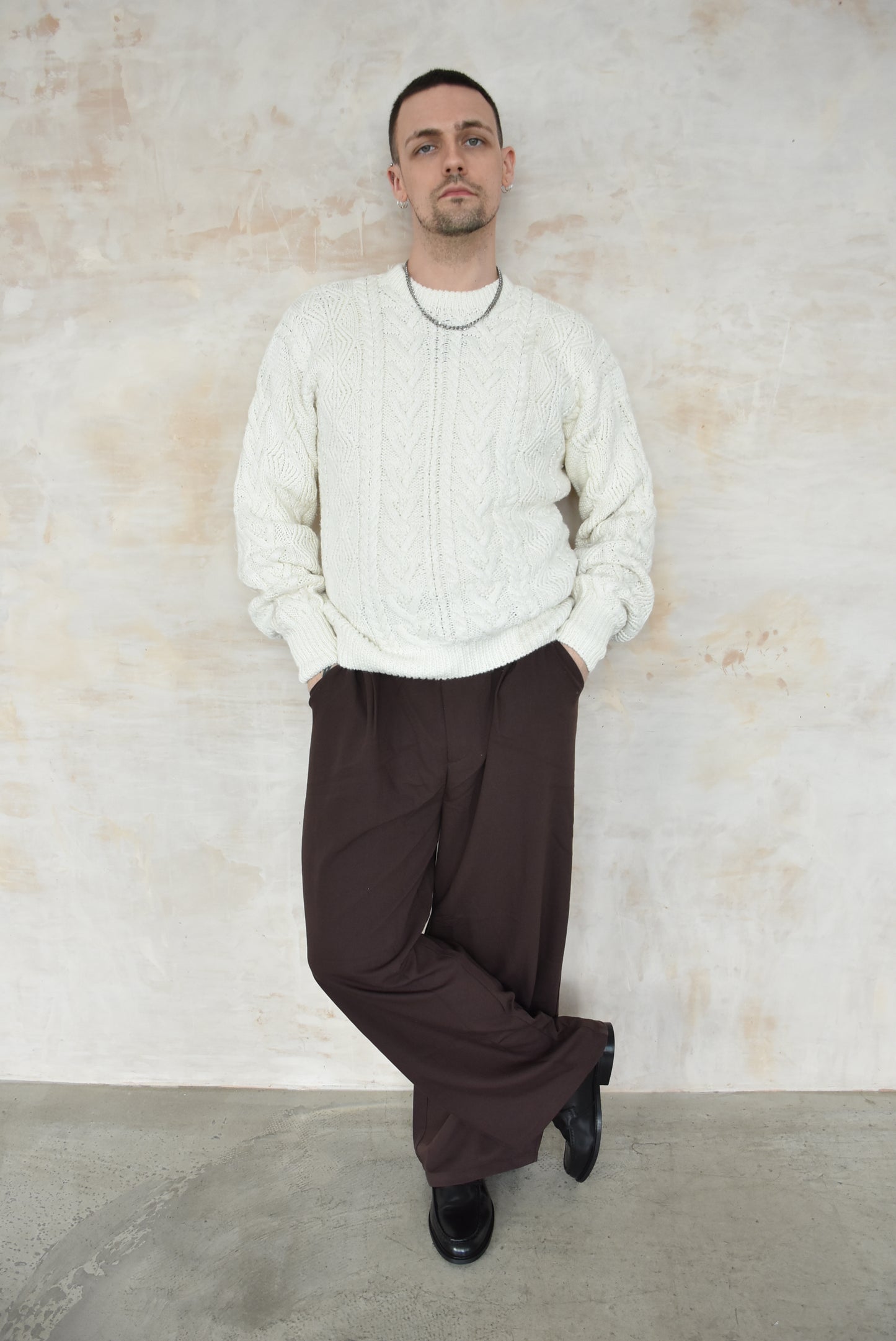 Vintage Cream Knitwear Jumper
