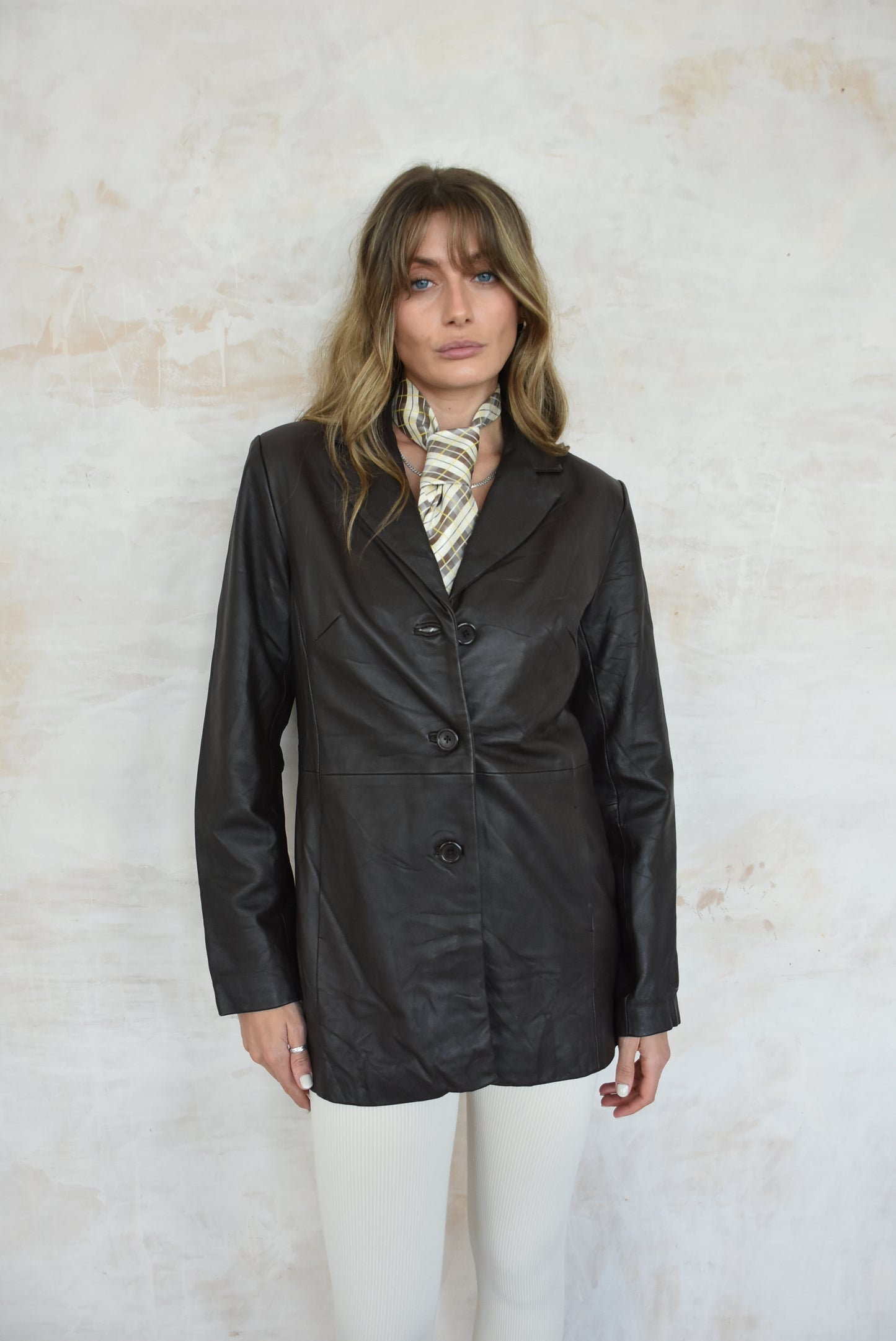 Vintage Brown Leather Jacket