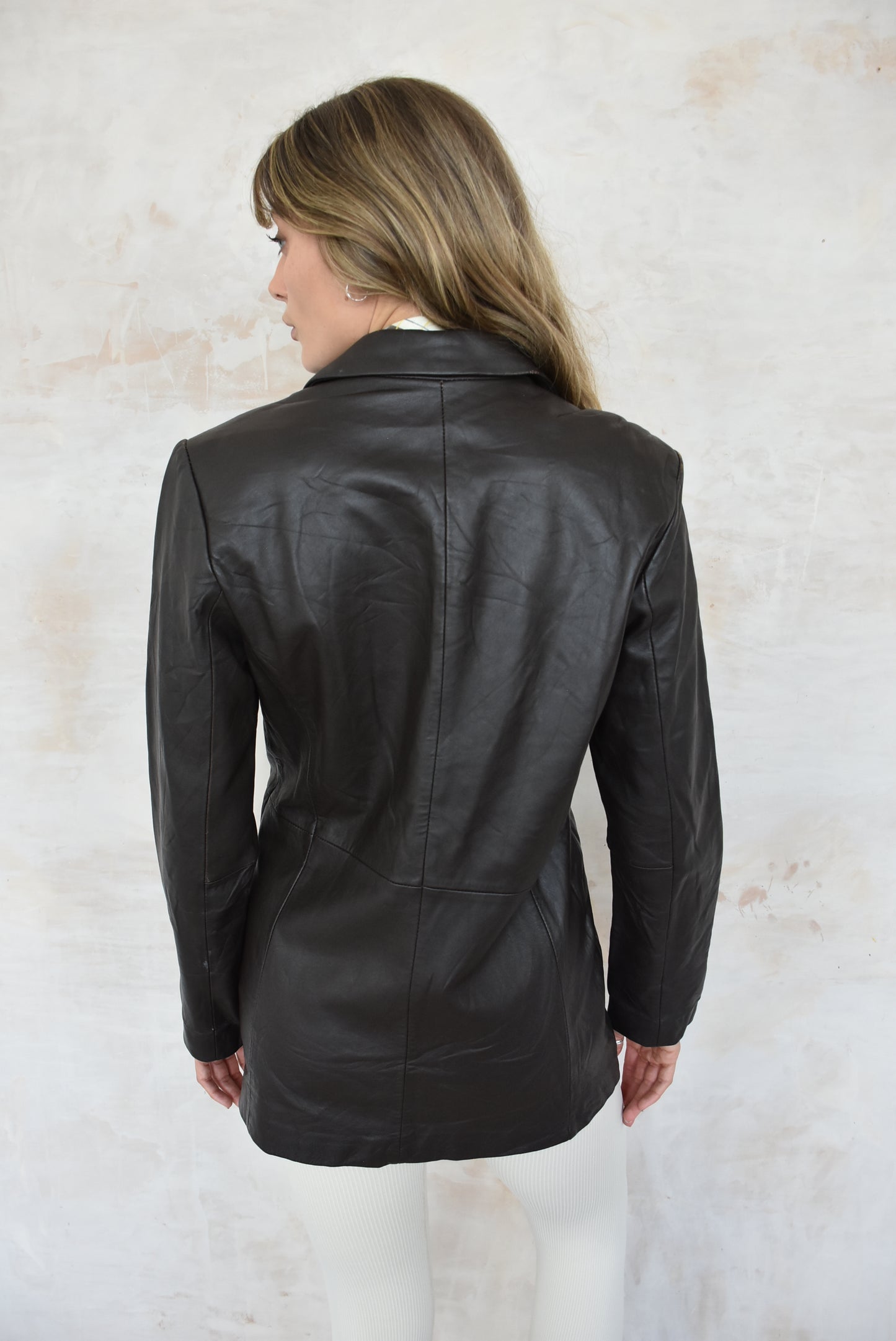 Vintage Brown Leather Jacket