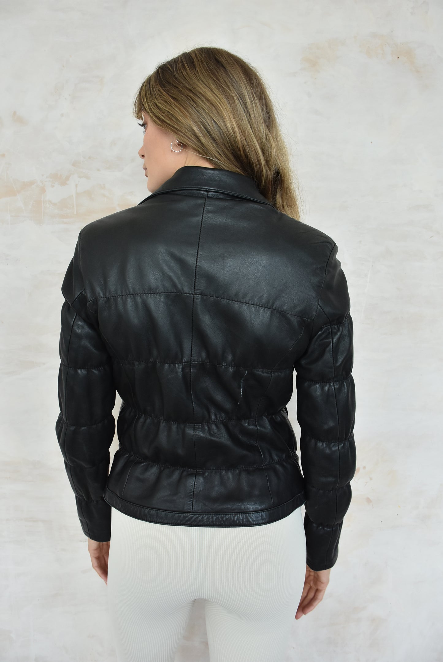 Vintage Y2K Black Leather Jacket