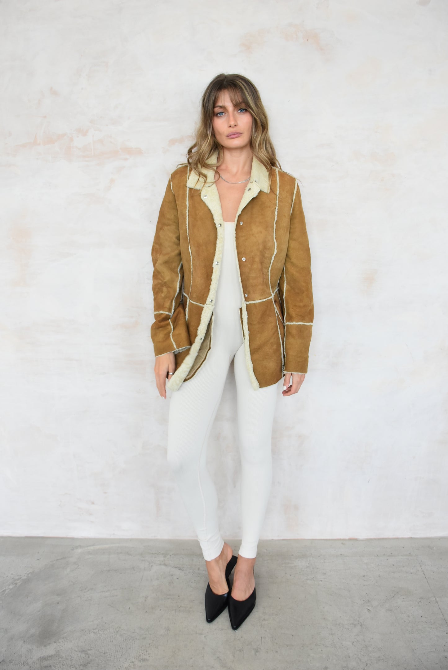 Vintage Suede Afghan Coat