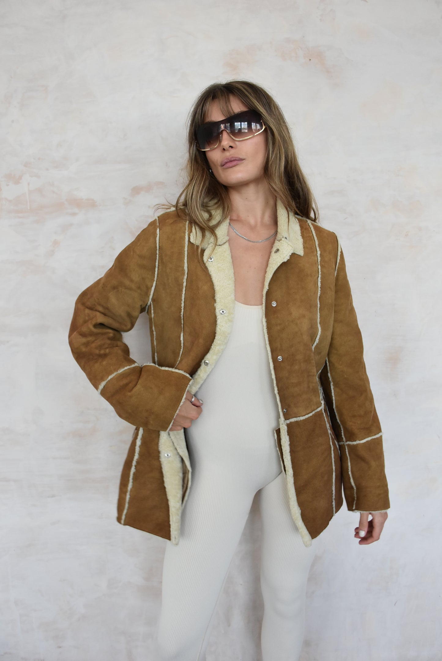 Vintage Suede Afghan Coat
