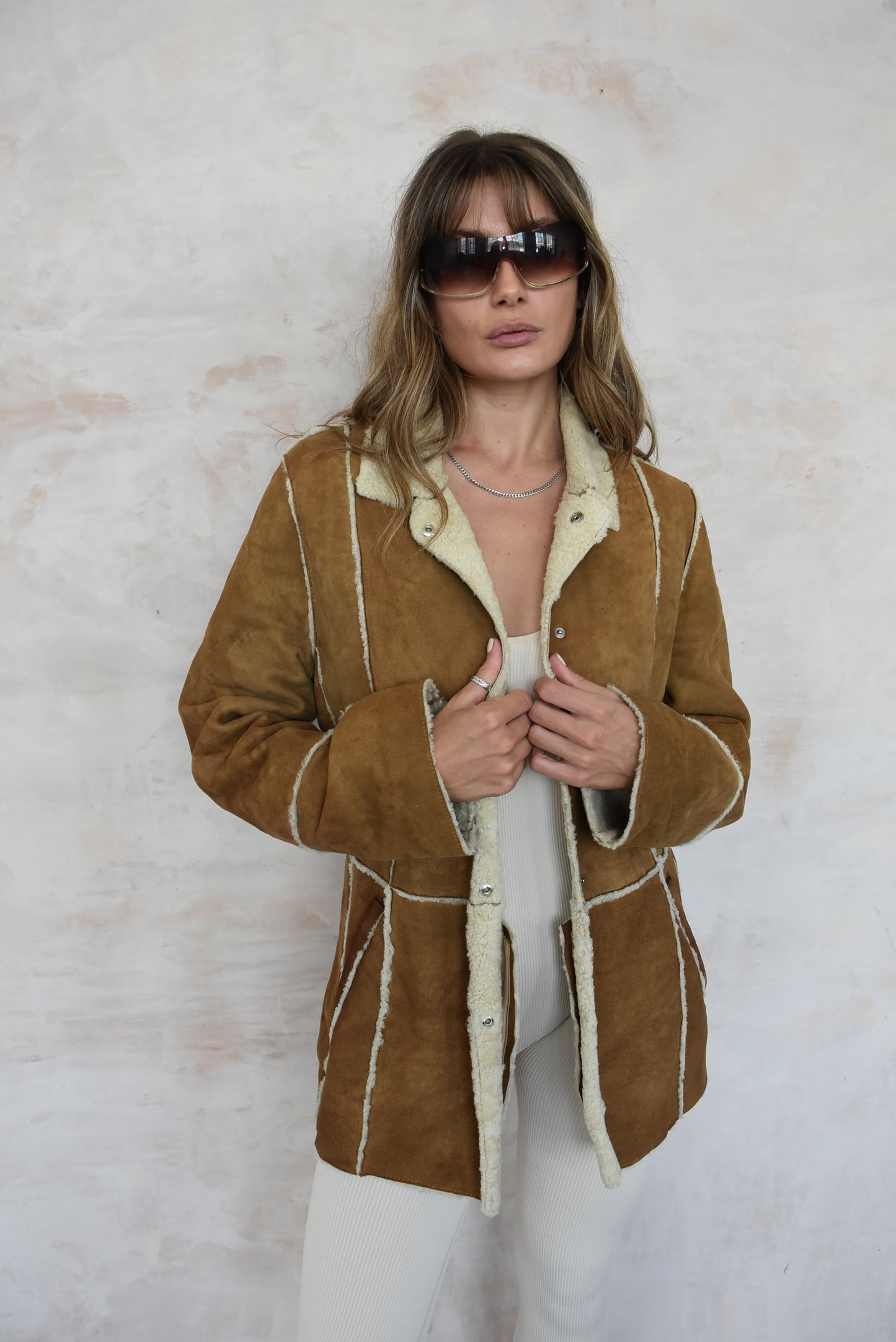 Vintage Suede Afghan Coat