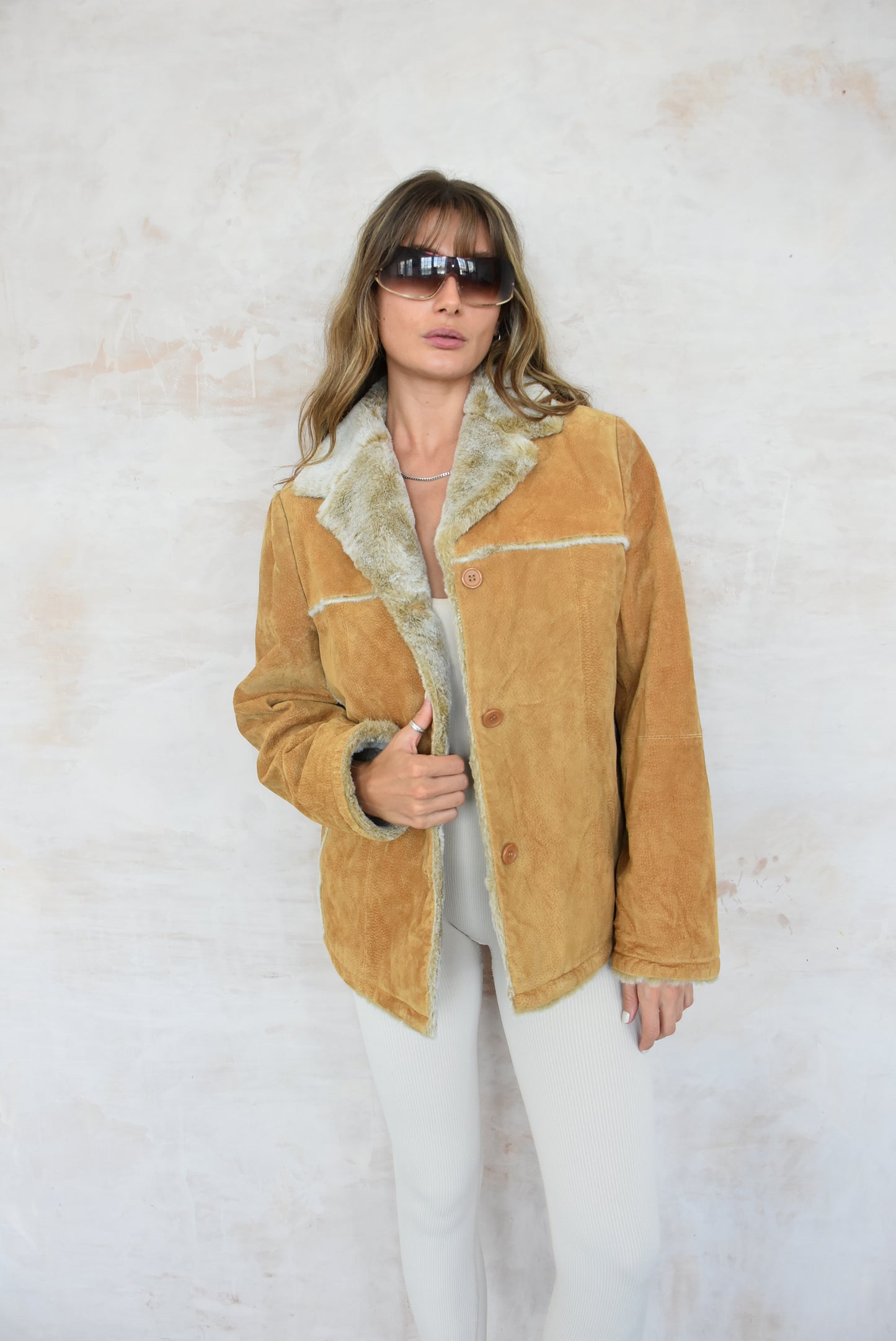 Vintage Brown Suede Jacket
