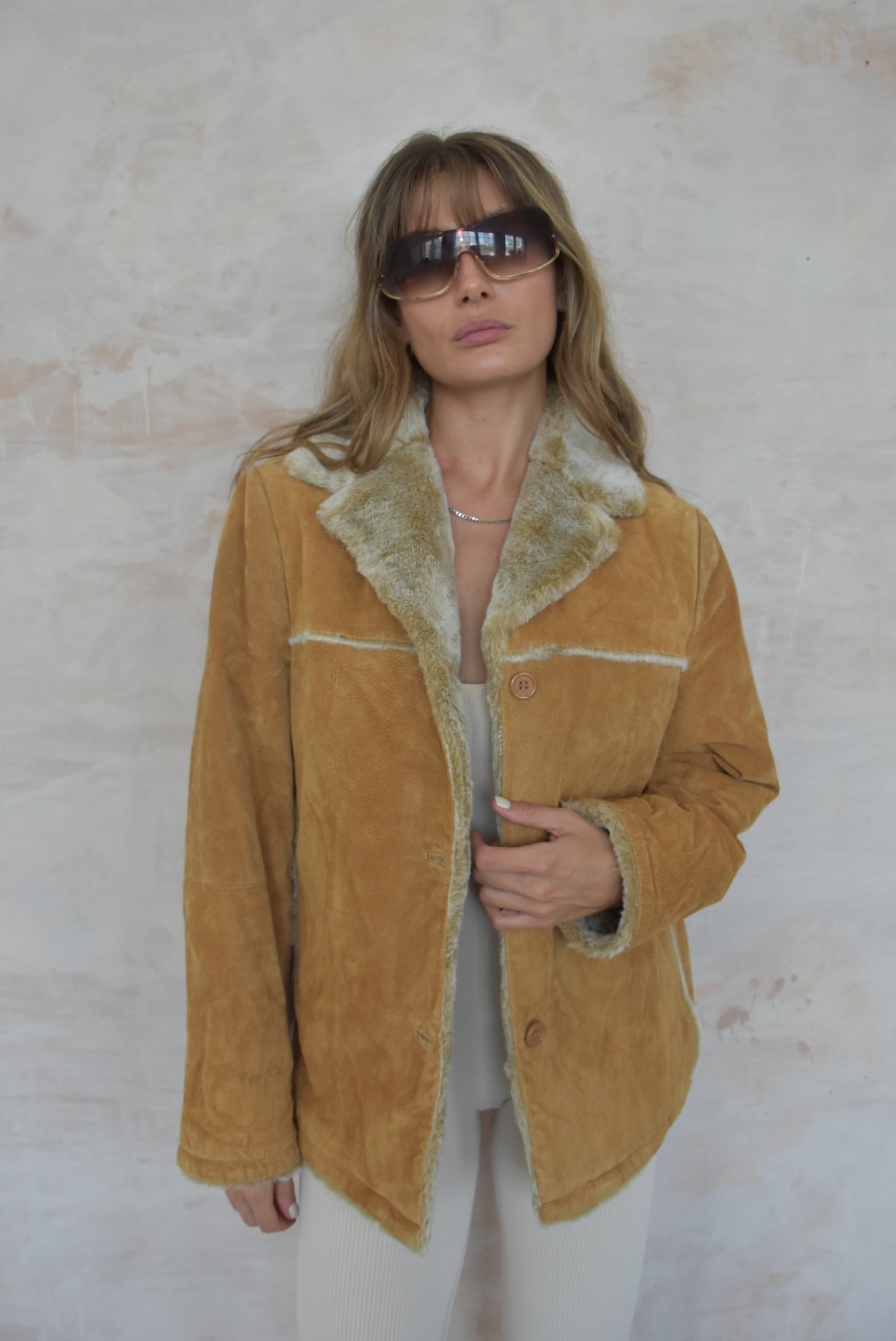 Vintage Brown Suede Jacket