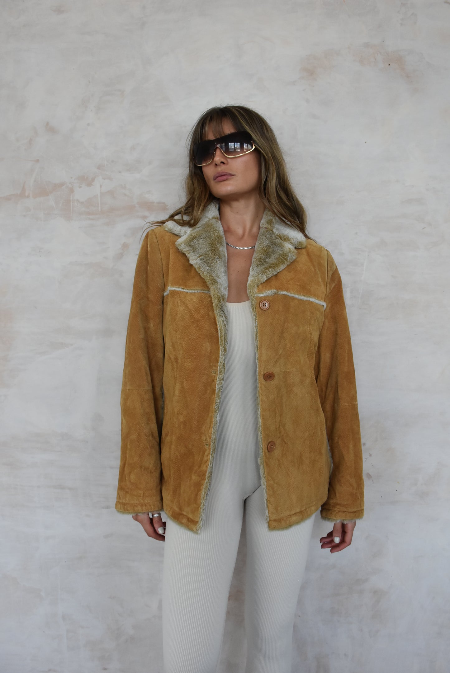 Vintage Brown Suede Jacket