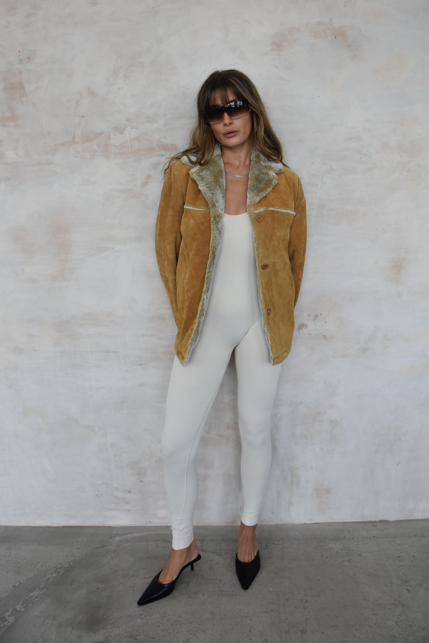 Vintage Brown Suede Jacket