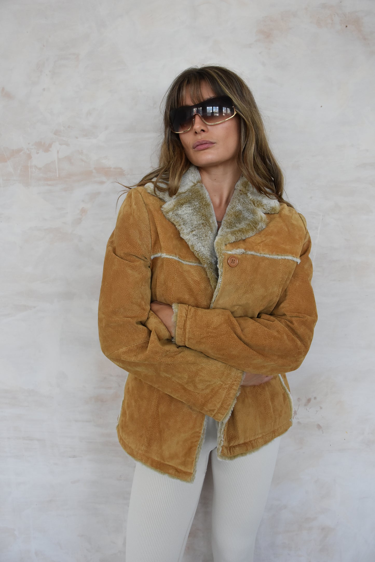 Vintage Brown Suede Jacket