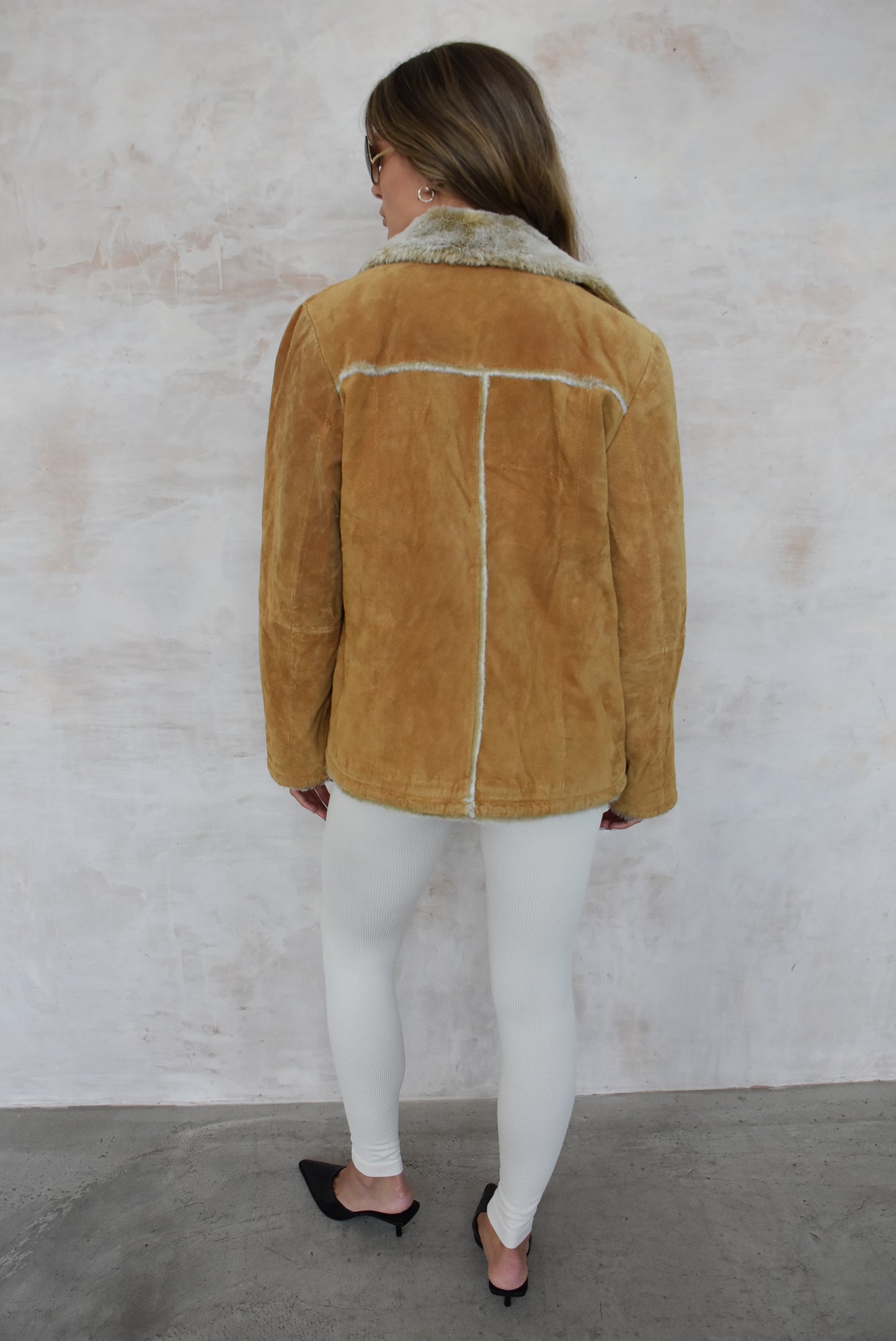 Vintage Brown Suede Jacket