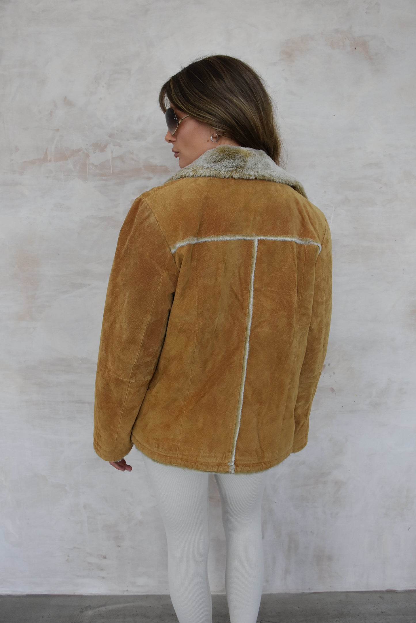 Vintage Brown Suede Jacket