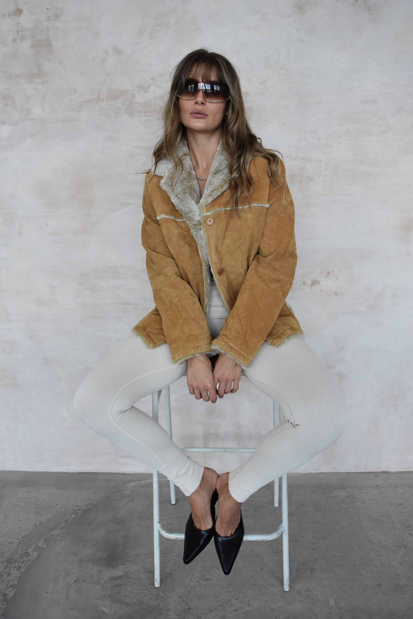 Vintage Brown Suede Jacket