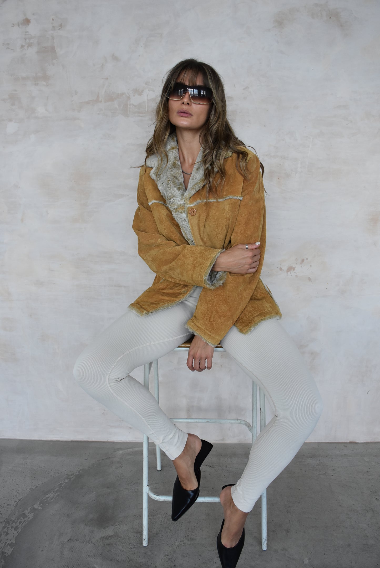 Vintage Brown Suede Jacket