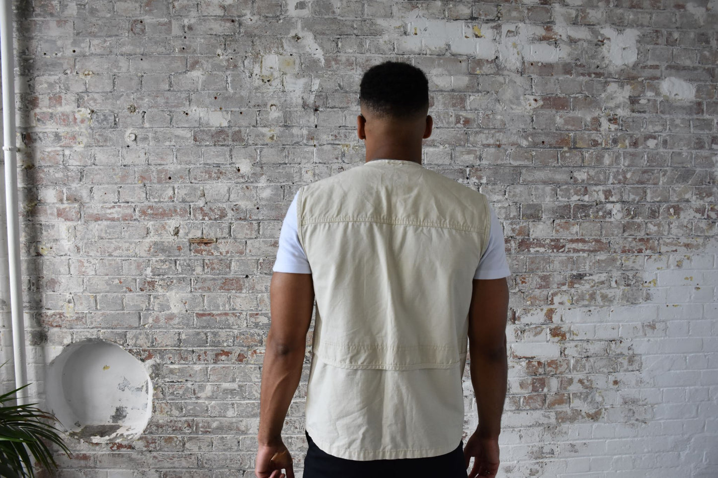 Vintage Cargo Gilet Vest in Sand
