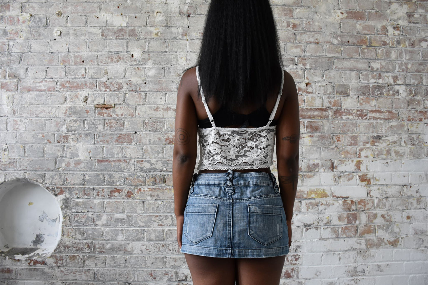 Vintage Y2K Denim Micro Skirt
