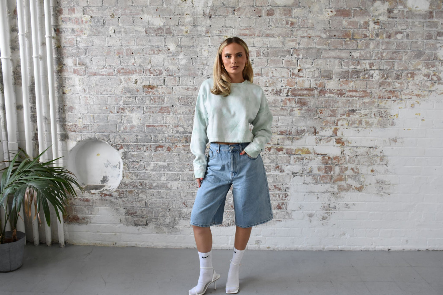 Vintage Tie Dye sweatshirt in Green