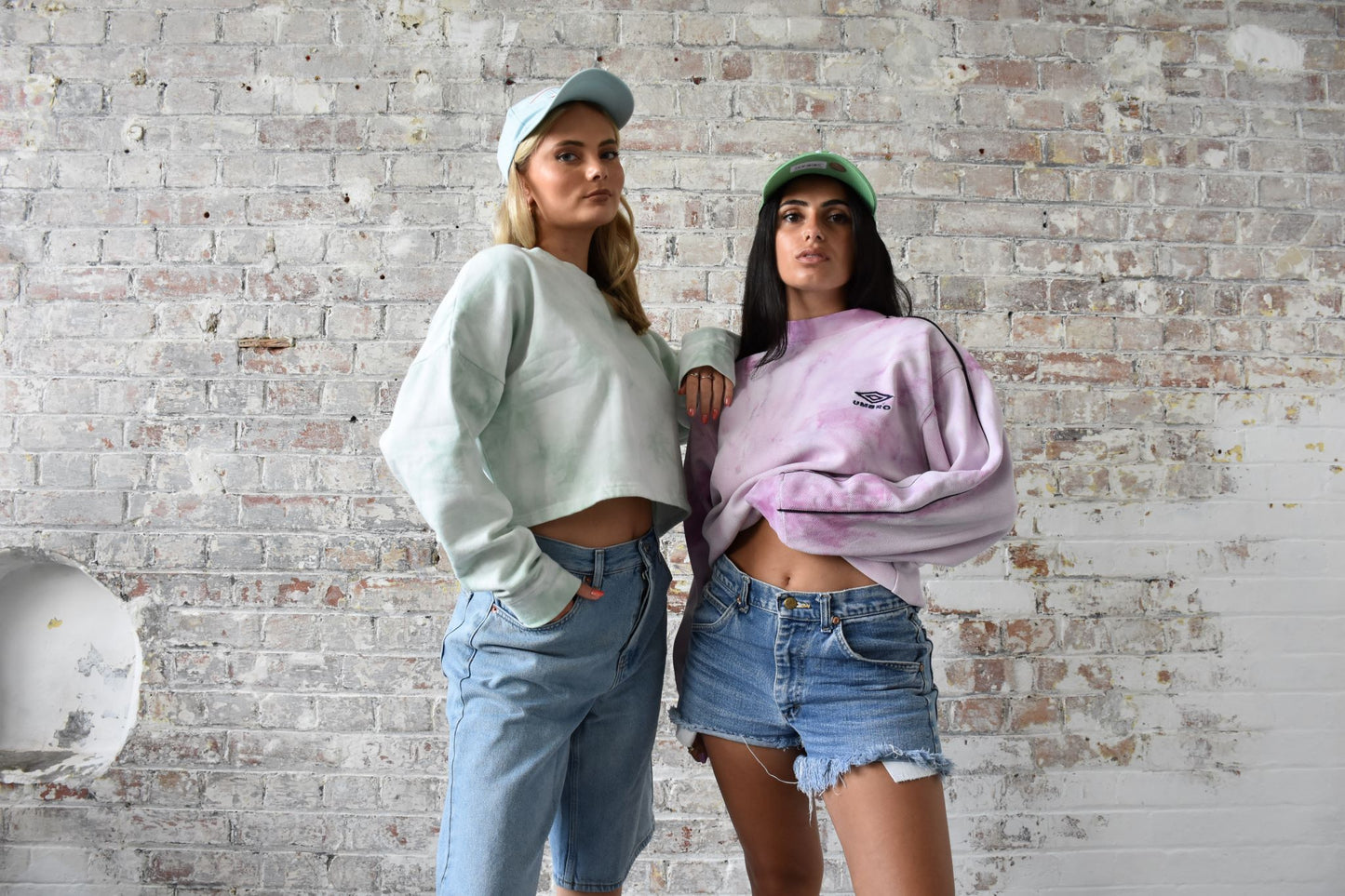 Vintage Tie Dye sweatshirt in Green