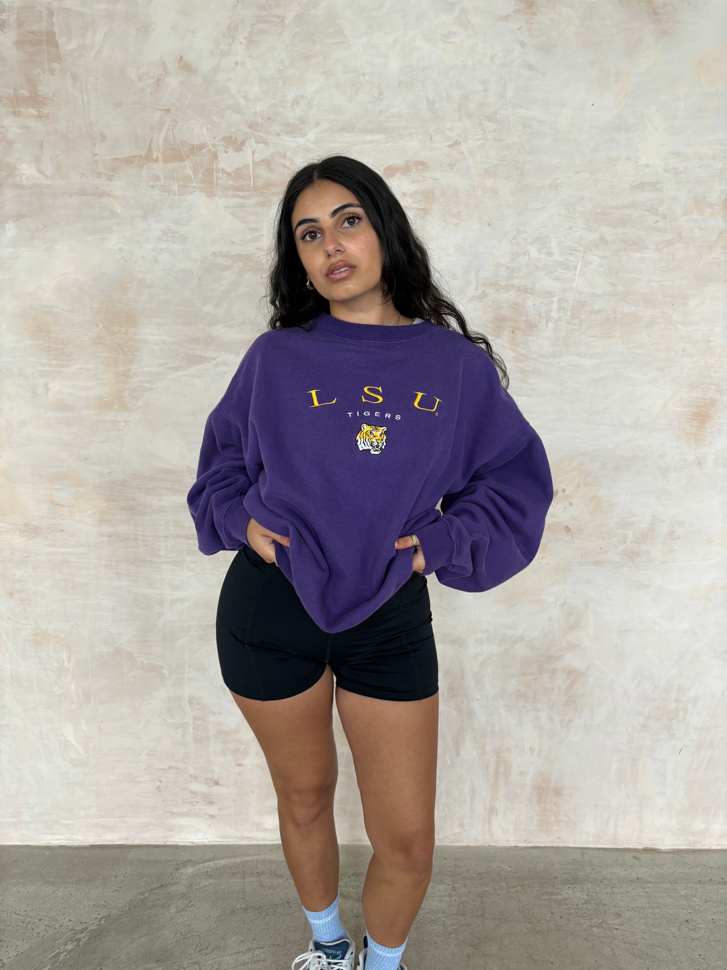 Vintage Sportswear Sweatshirt in Purple