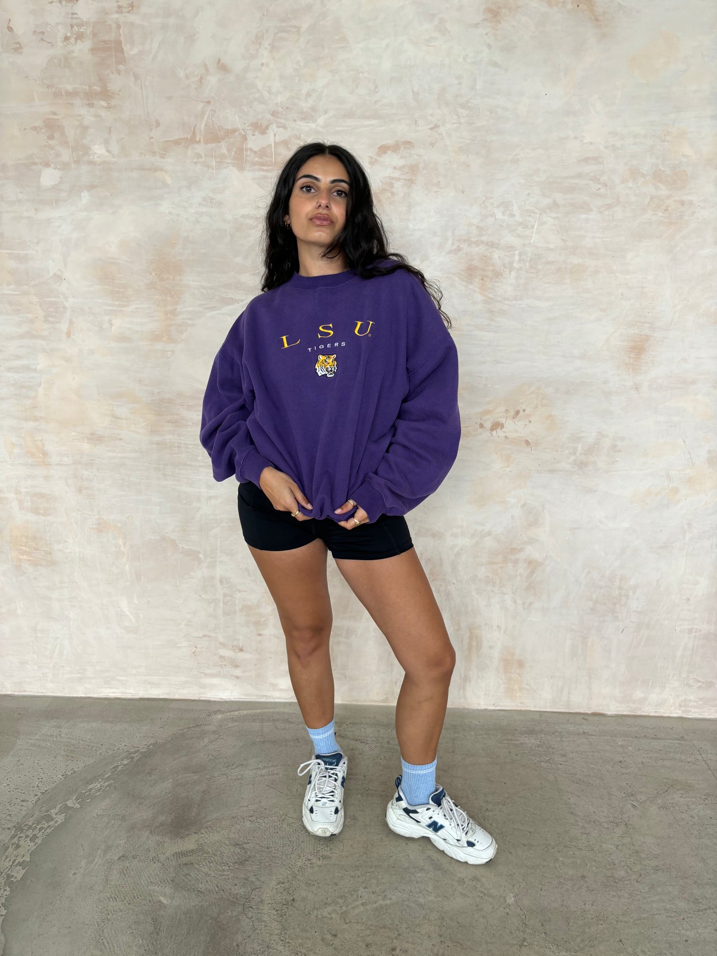 Vintage Sportswear Sweatshirt in Purple