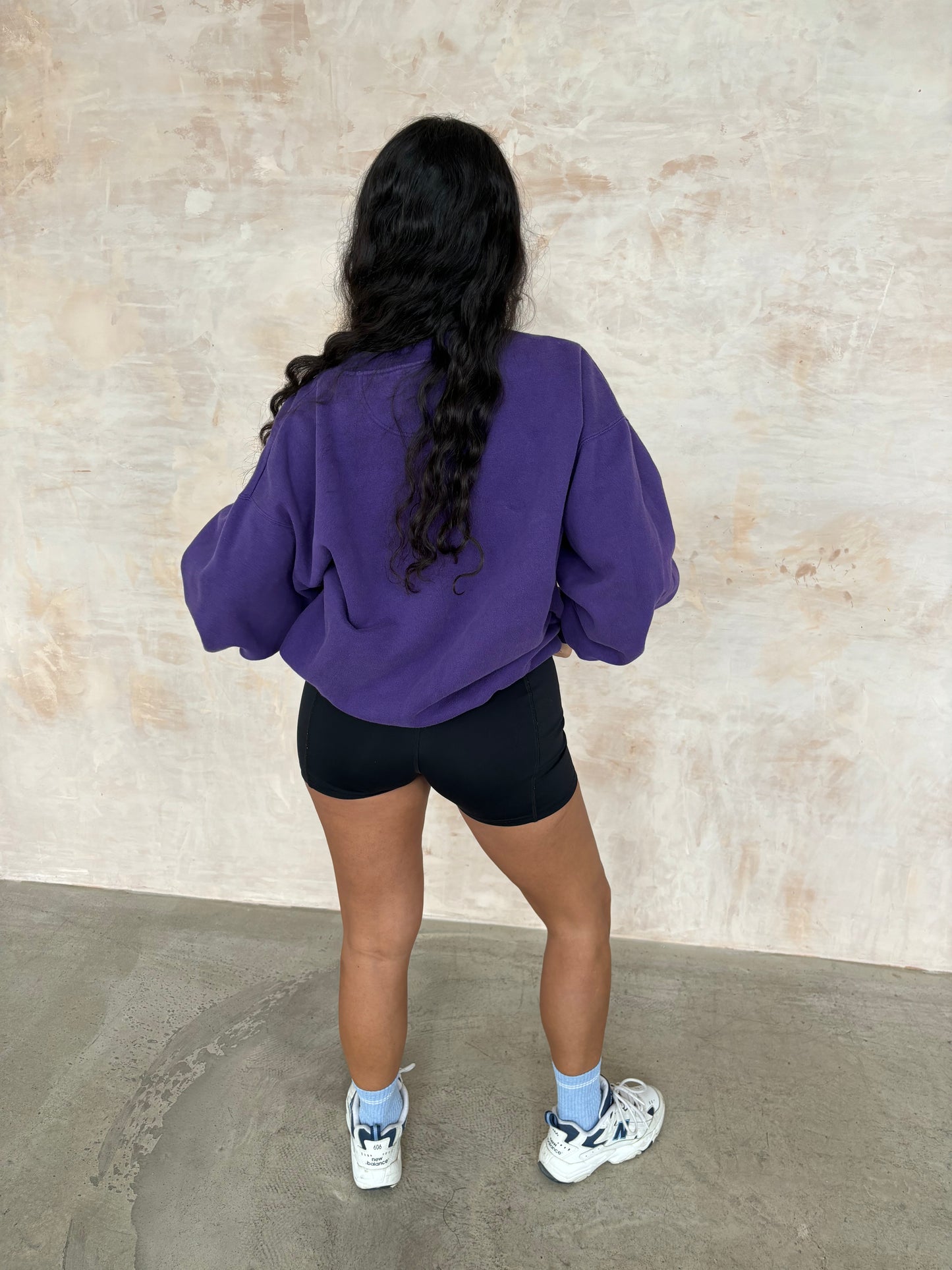 Vintage Sportswear Sweatshirt in Purple