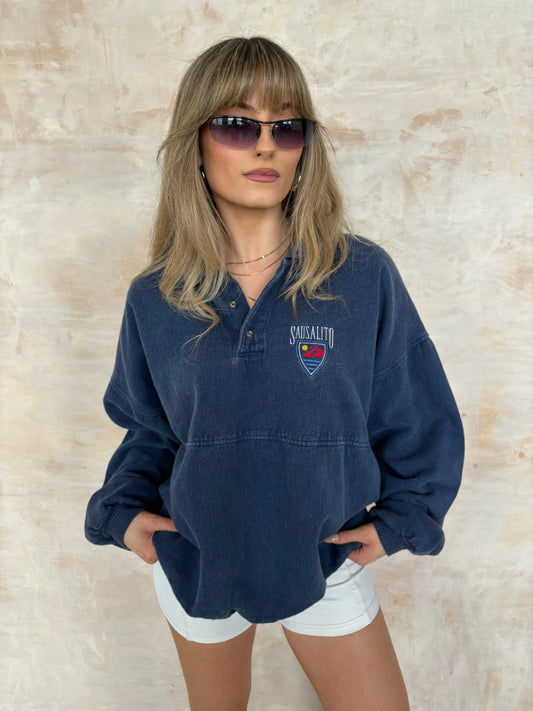 Vintage Navy Quarter Zip