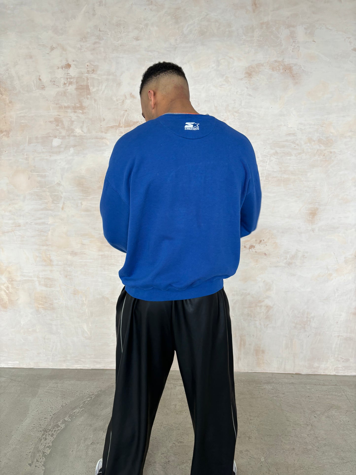 Vintage Starter NFL Sports Sweatshirt in Blue