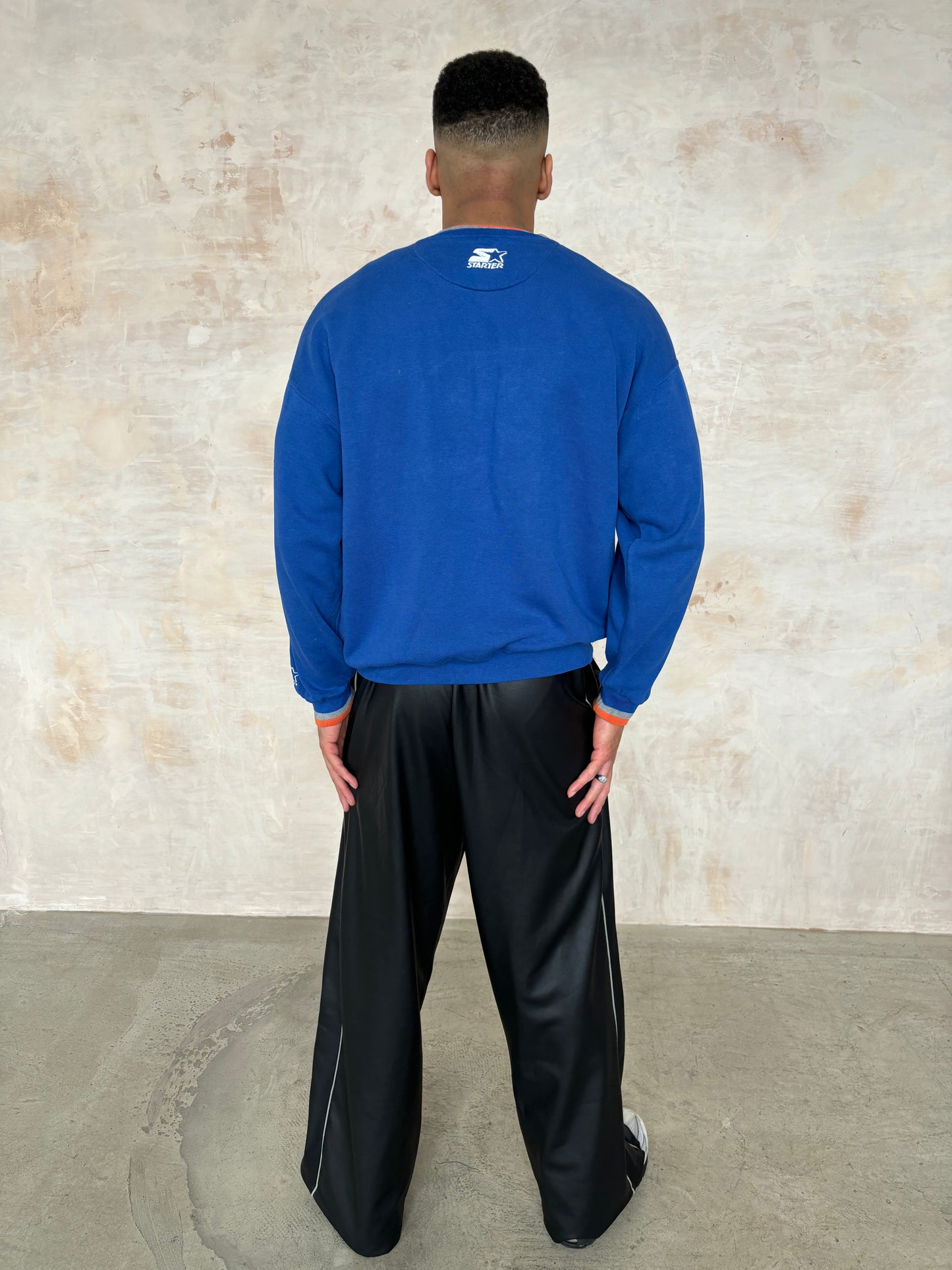Vintage Starter NFL Sports Sweatshirt in Blue