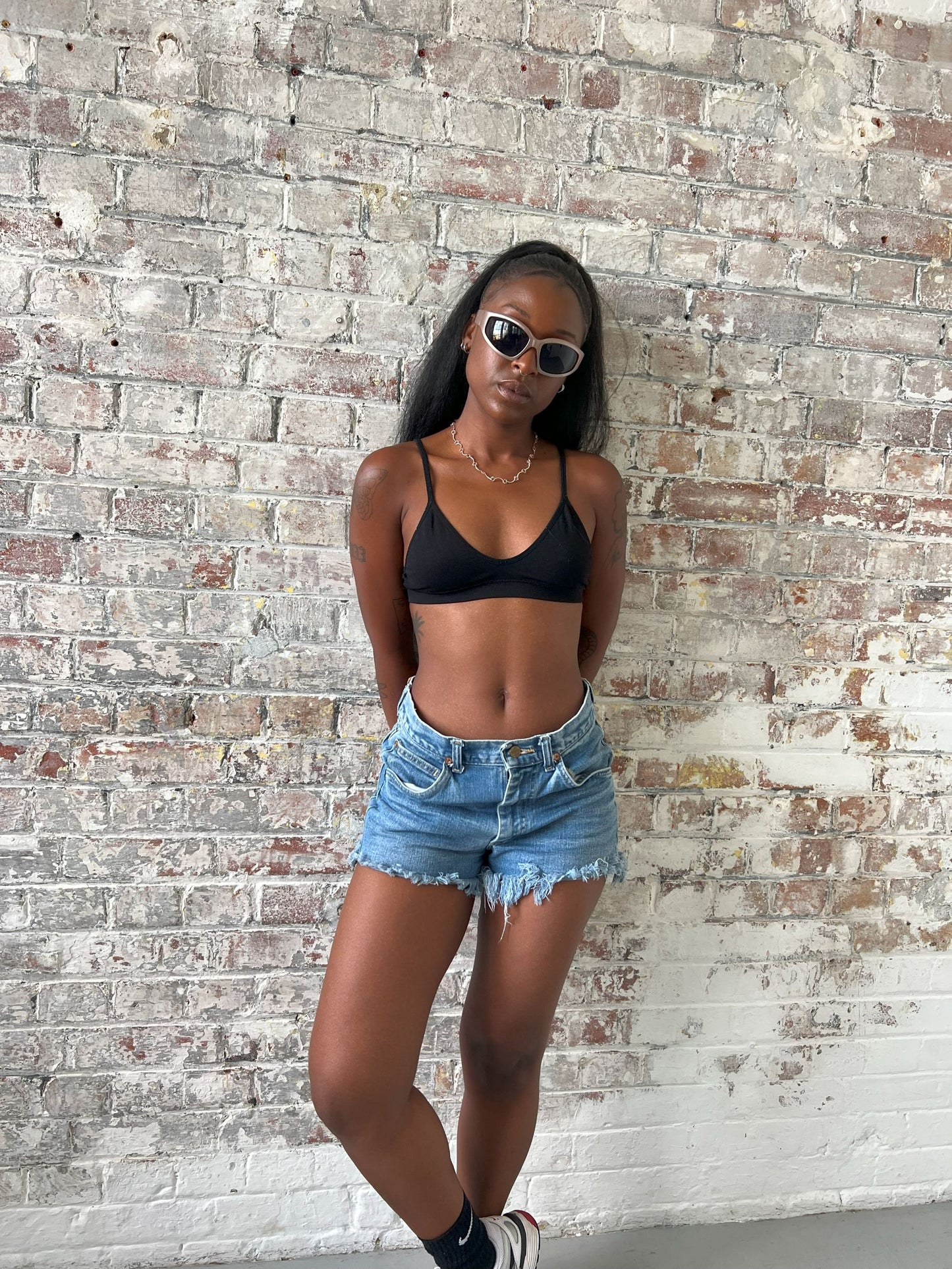 Vintage Blue Denim Shorts
