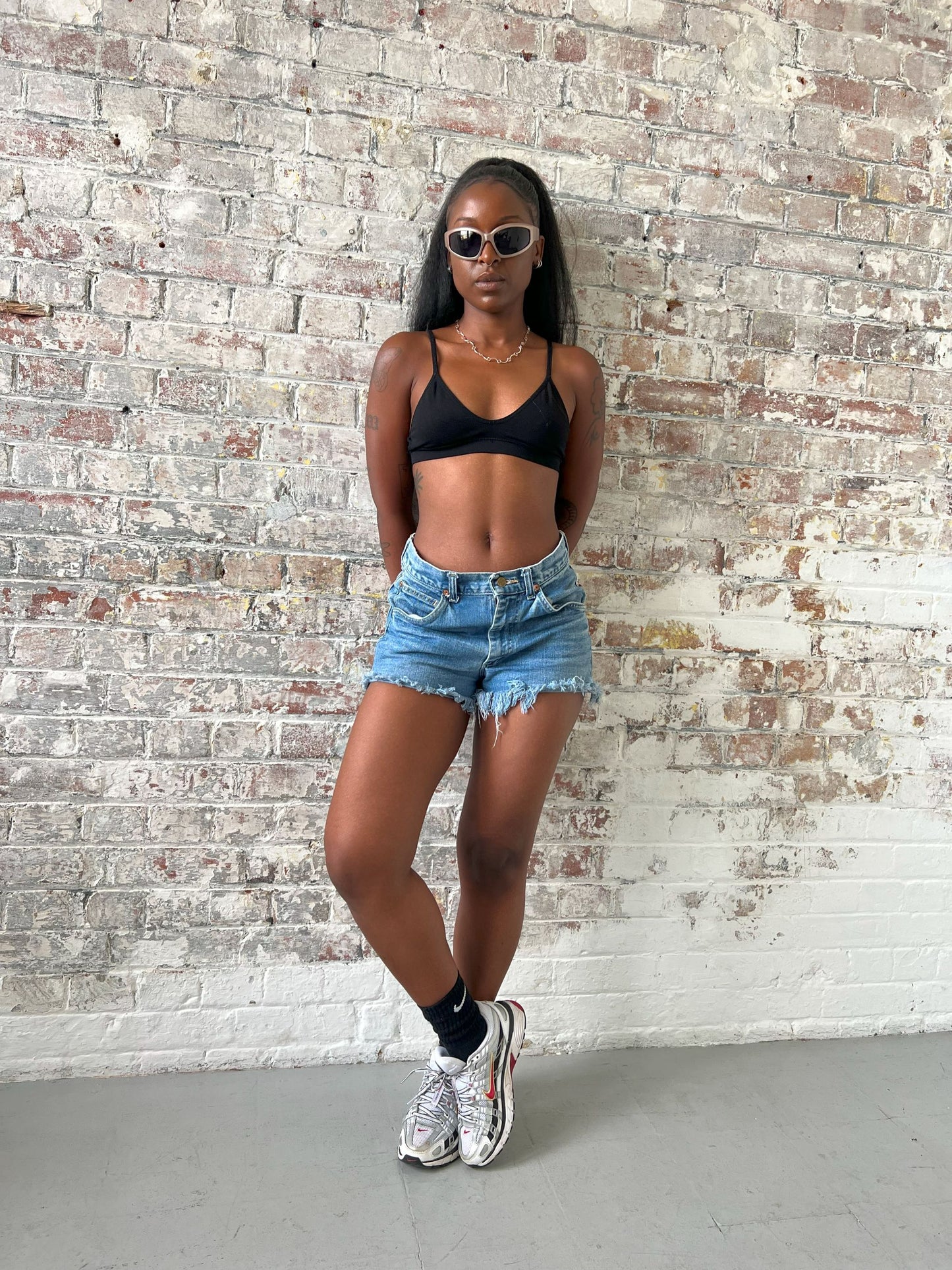Vintage Blue Denim Shorts
