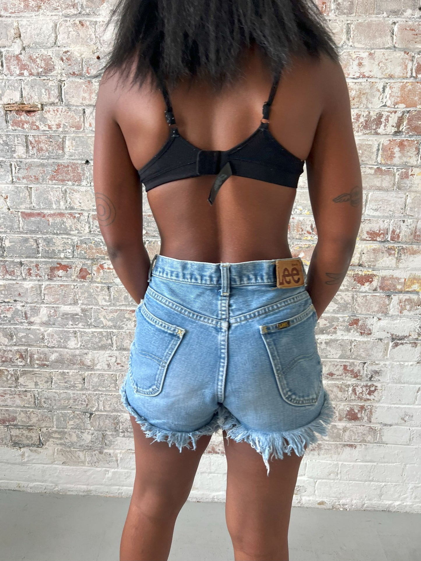 Vintage Blue Denim Shorts