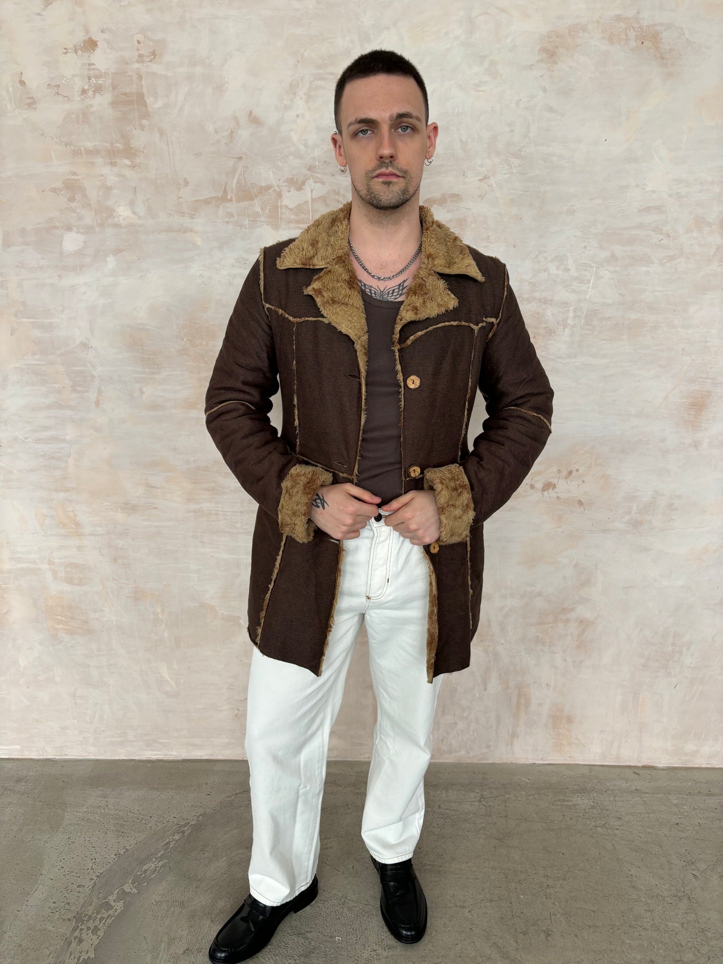 Vintage Brown Afghan Coat