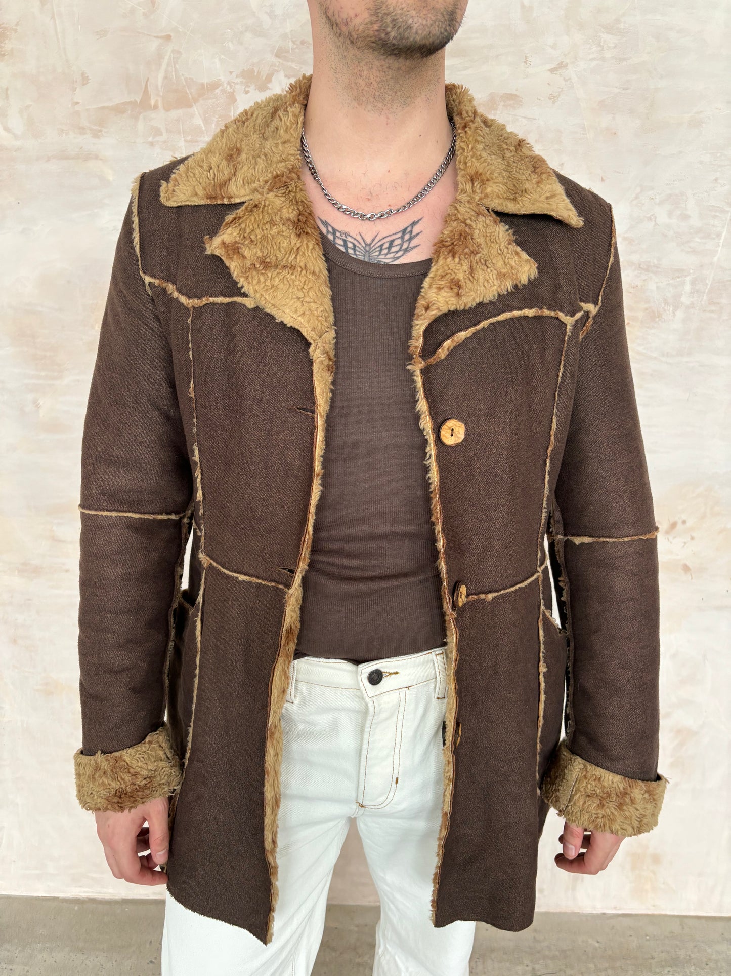 Vintage Brown Afghan Coat