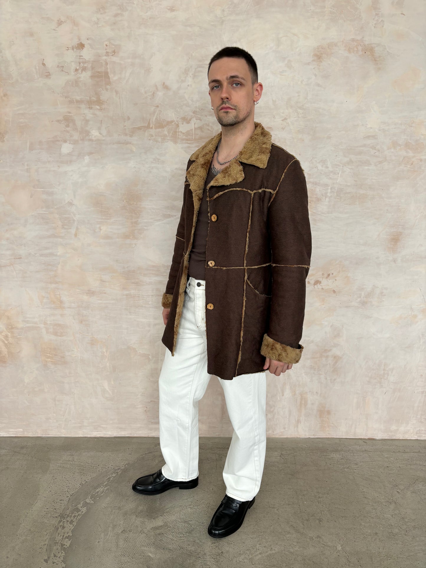 Vintage Brown Afghan Coat