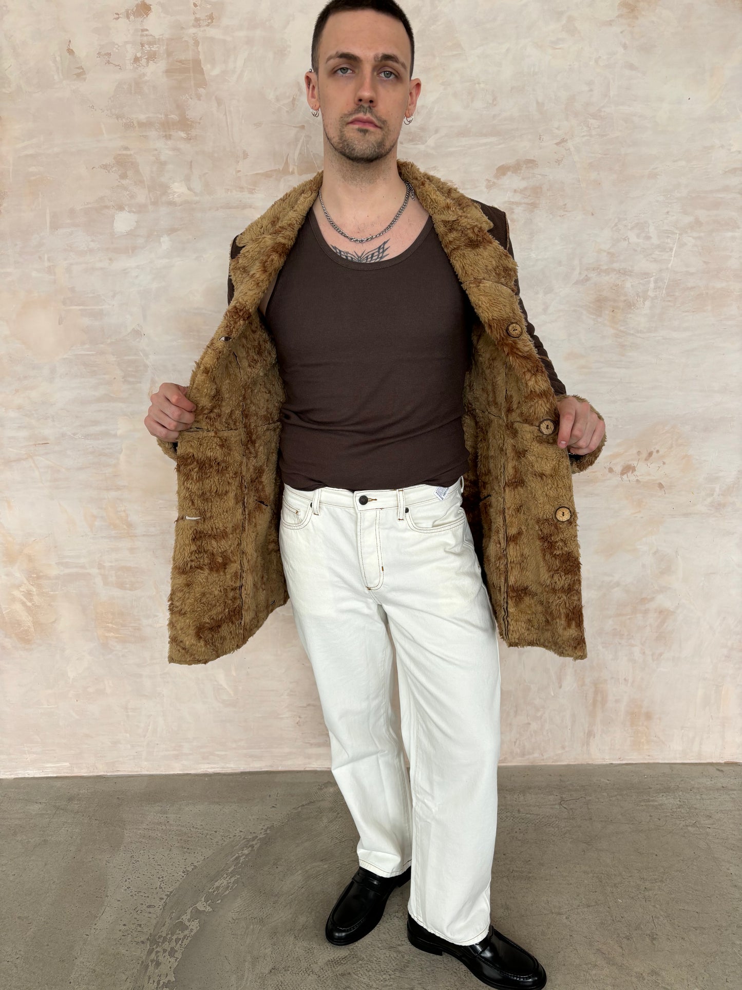 Vintage Brown Afghan Coat