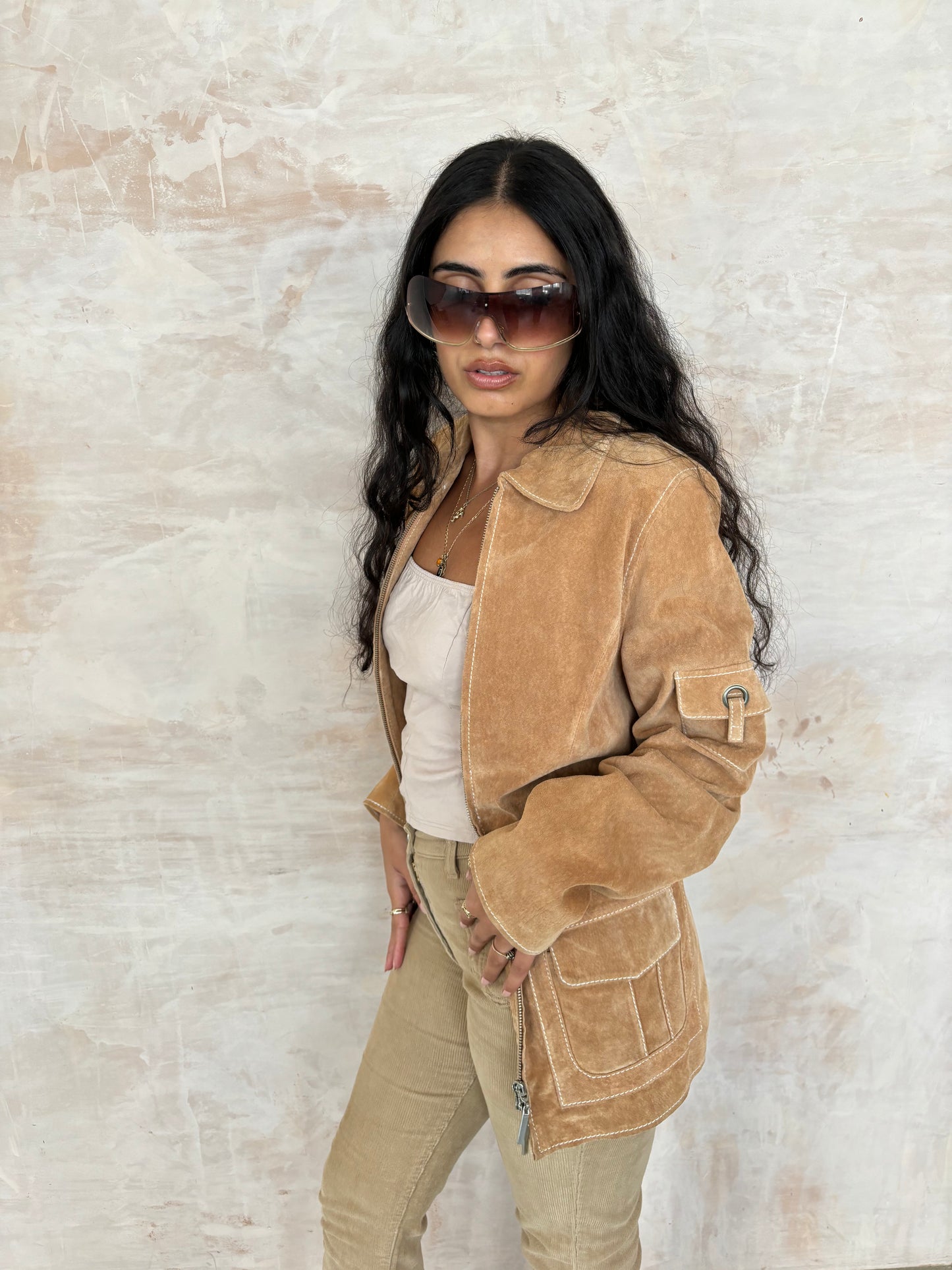 Vintage Brown Suede Jacket