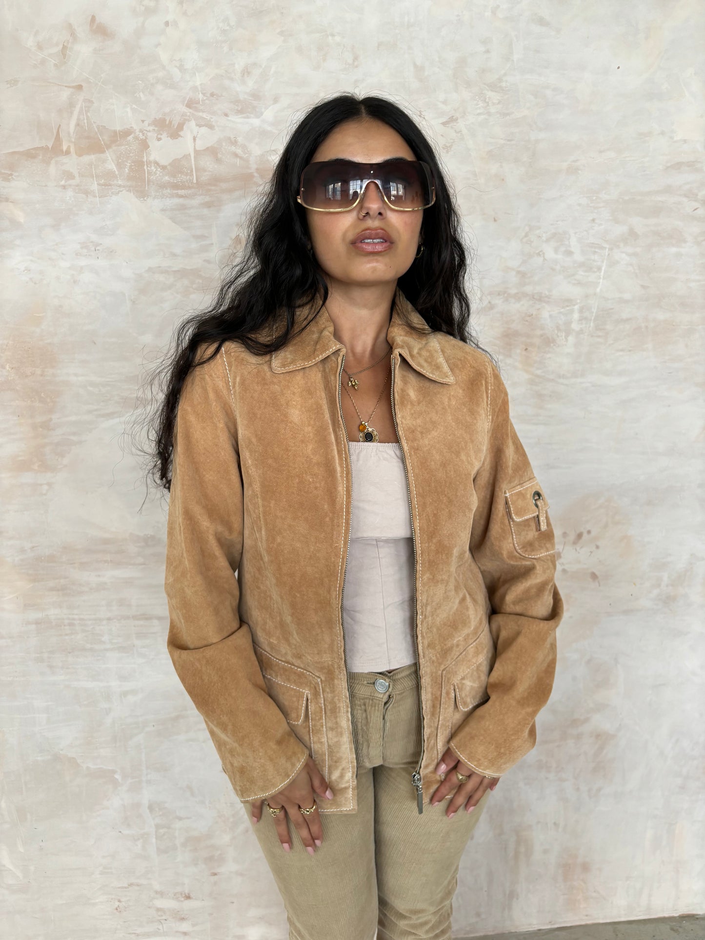 Vintage Brown Suede Jacket