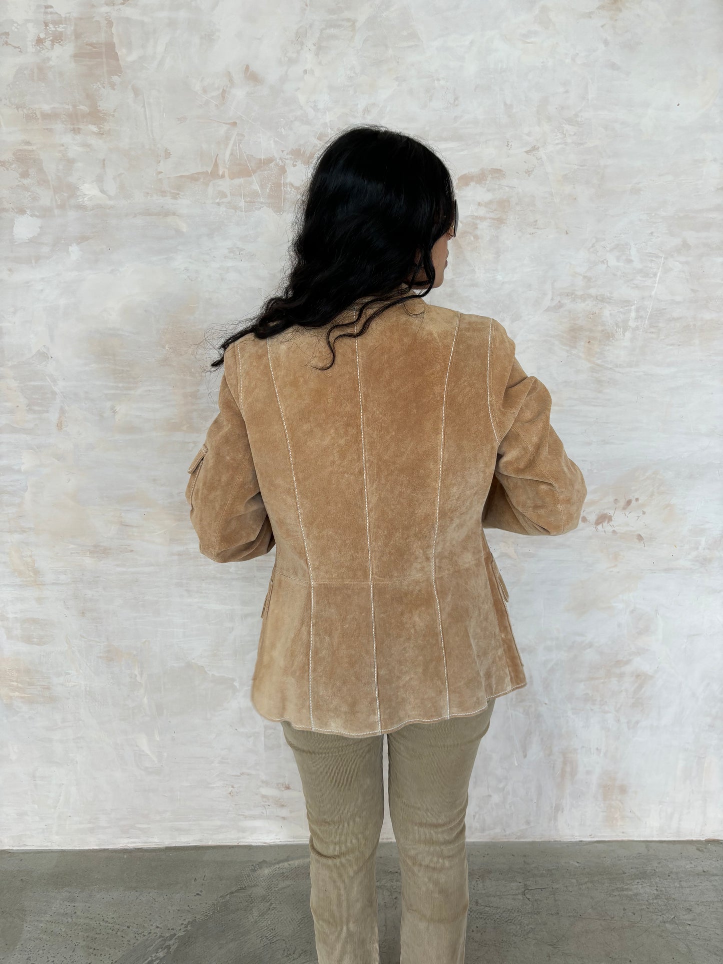Vintage Brown Suede Jacket
